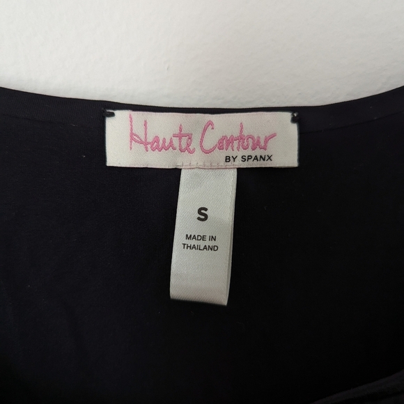 Haute Contour by SPANX Pitch Black Open Busy Mid Thigh Shapewear Bodysuit - Picture 2 of 4